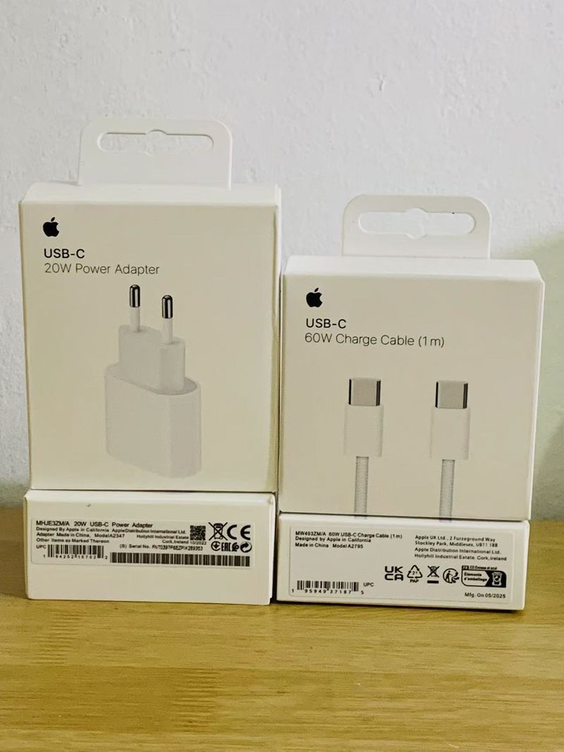 Cargador iPhone Adaptador 20w +Cable C/C 60w 1m. afbeelding 4