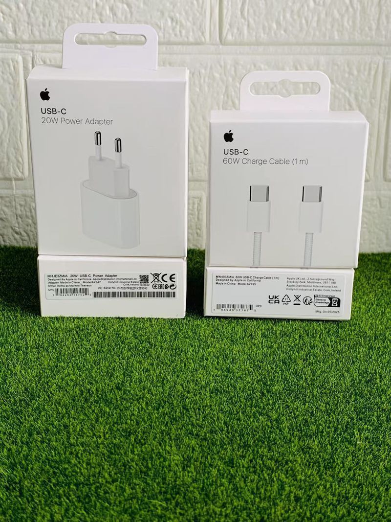 Cargador iPhone Adaptador 20w +Cable C/C 60w 1m. afbeelding 2