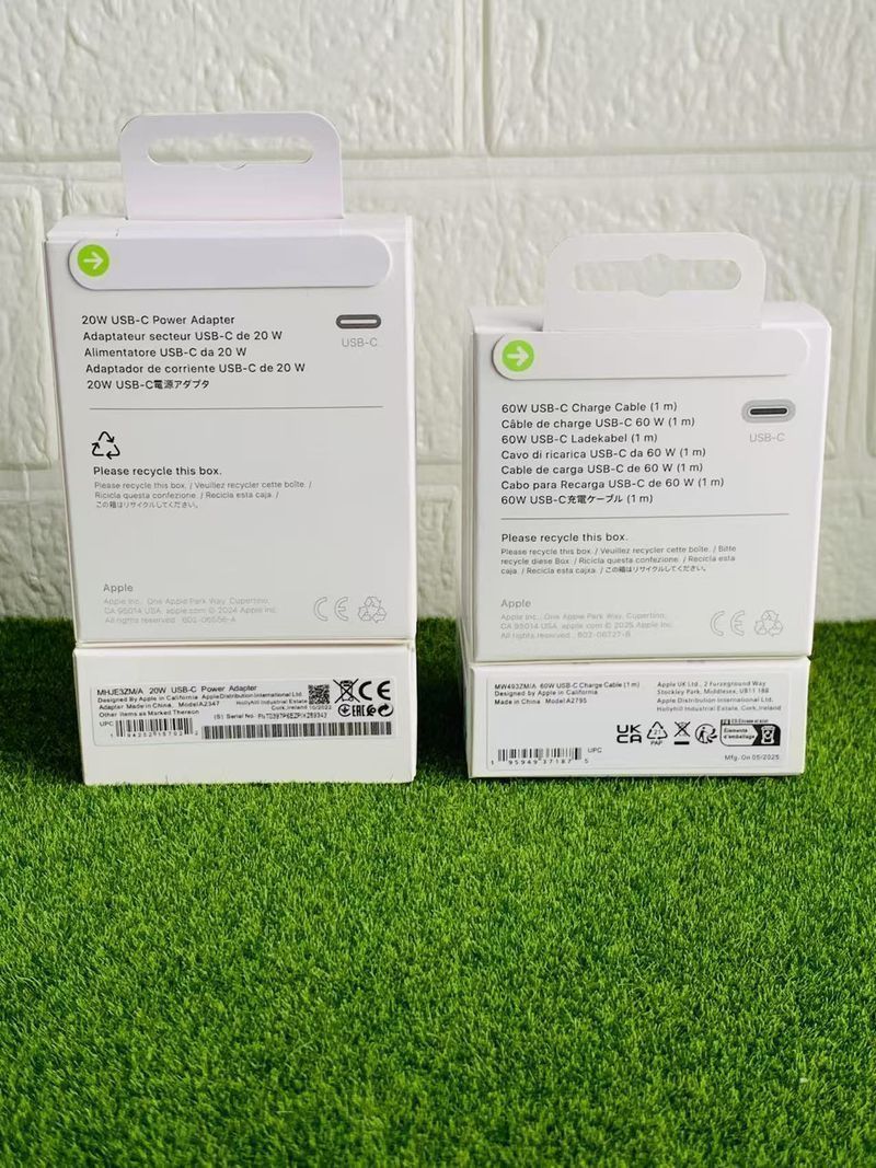 Cargador iPhone Adaptador 20w +Cable C/C 60w 1m. afbeelding 3