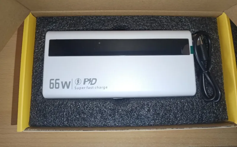 Batería Externa 66W PD Carga Rápida