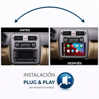 PANTALLA GPS VOLKSWAGEN TOURAN 2011-2015 CARPLAY