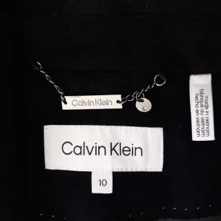 Gabardina Negra Calvin Klein