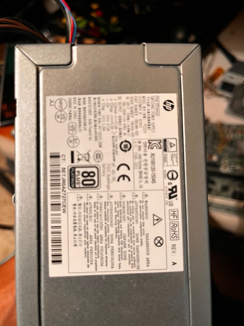 Fuente de Alimentación HP 80 Plus Platinum