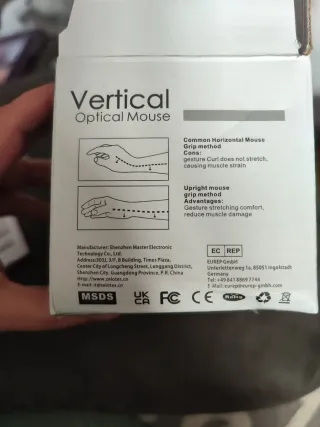 Mouse Ottico Verticale Wireless