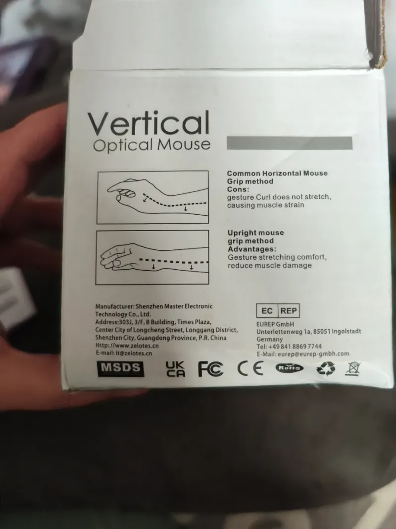 Ratón Vertical Óptico Inalámbrico afbeelding 3