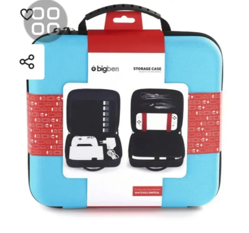 Funda Rígida Bigben para Nintendo Switch Azul