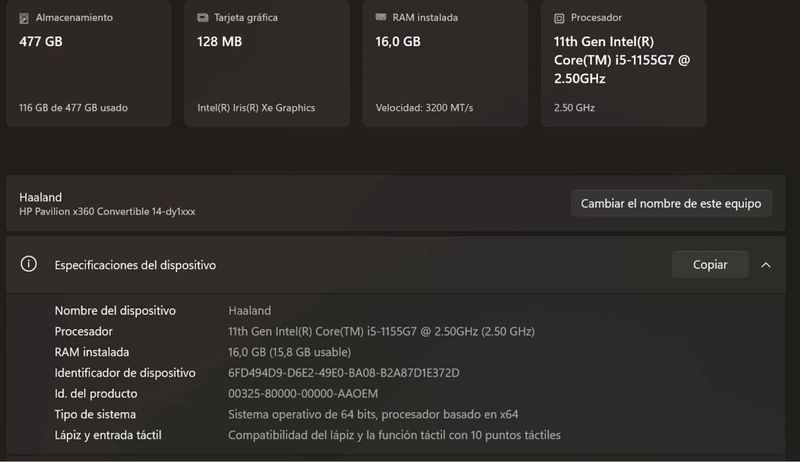 HP Pavilion x360 Convertible 14-dy1xxx afbeelding 6