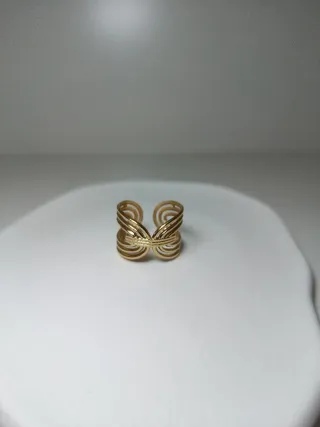 Anillo Dorado Acero Inoxidable