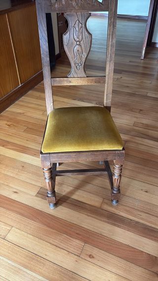 Mesa comedor y 6 sillas madera