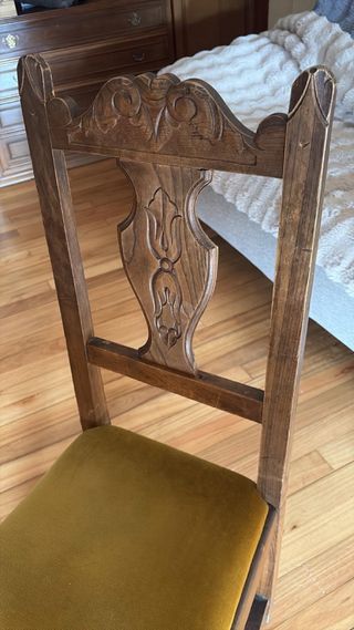 Mesa comedor y 6 sillas madera