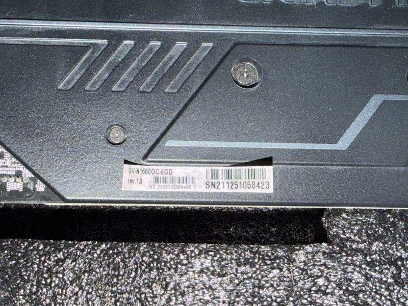 Tarjeta Gráfica Gigabyte GTX 1660 OC 6GB afbeelding 4