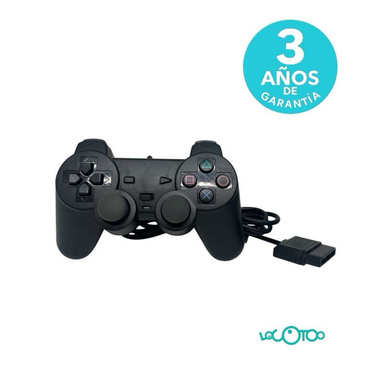 Mando PS2 Negro con Cable