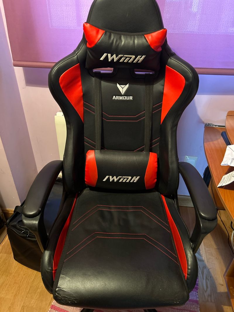 Silla Gamer Negra y Roja