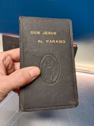 4 libros religiosos años 30, con jesus al paraiso