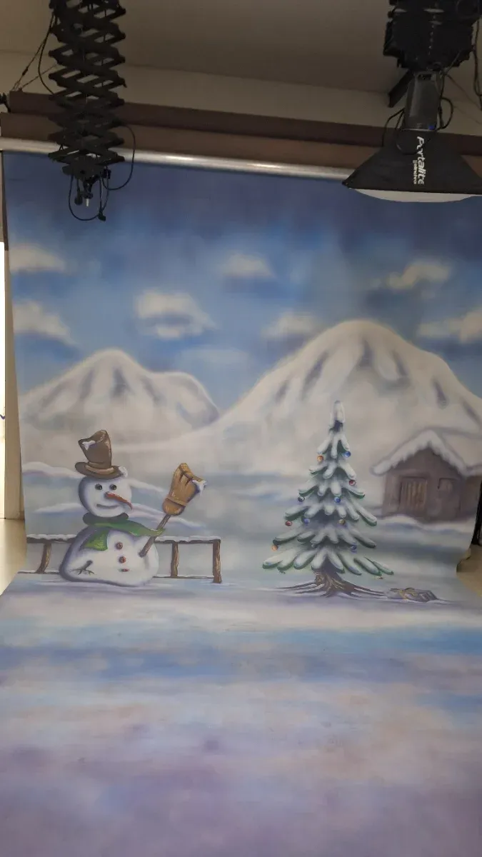 Fondo estudio fotografía invierno