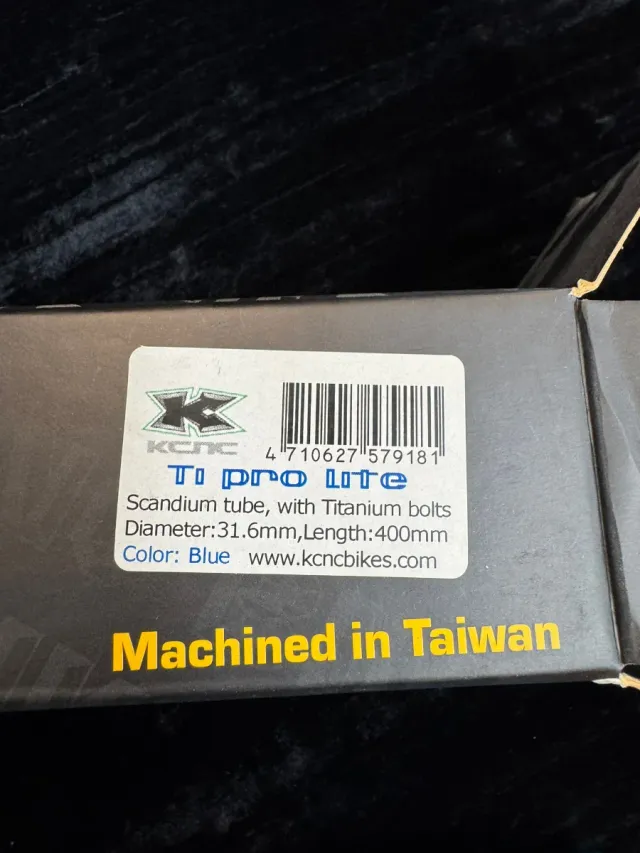 Tija KCNC Ti Pro Lite 31.6mm Azul