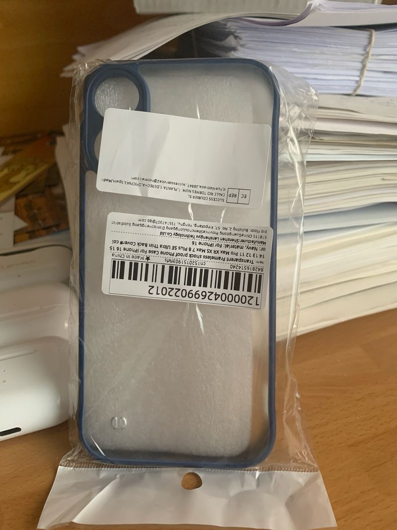 Funda iPhone 16 Azul con Aro afbeelding 2