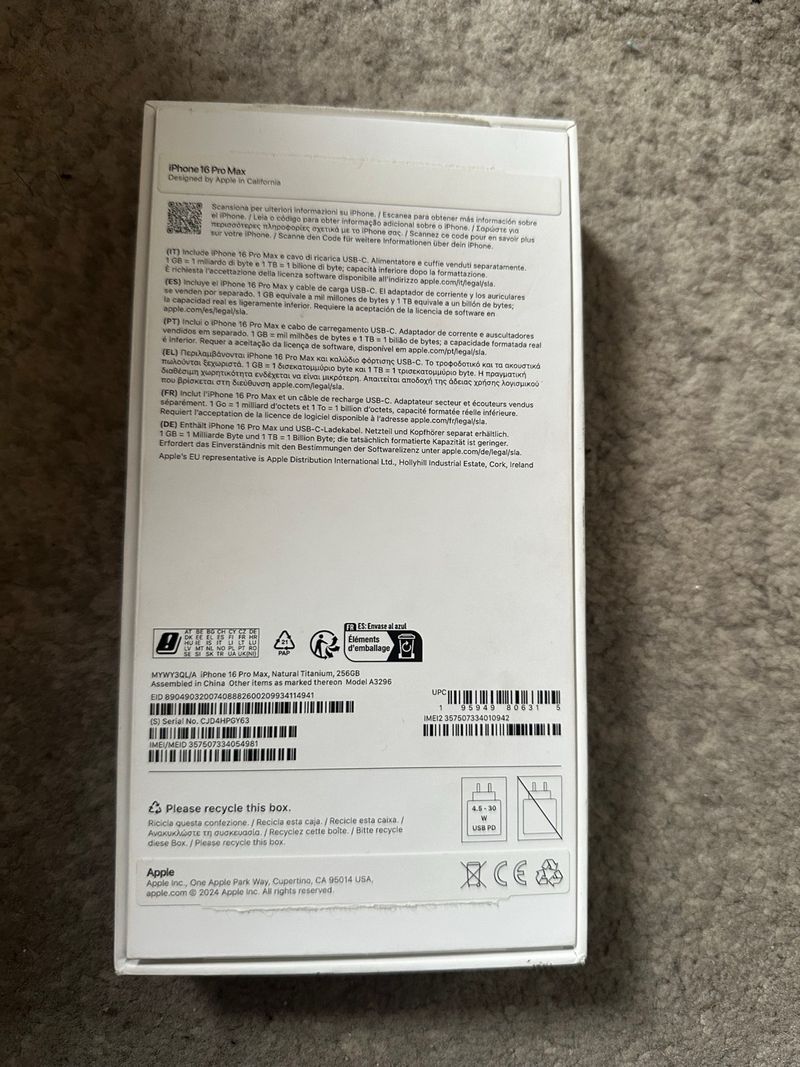 iPhone 16 Pro Max Plata afbeelding 4