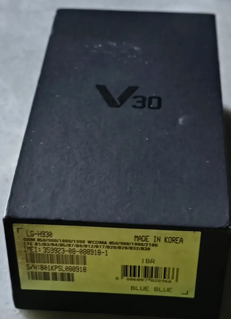Caja LG V30 vacía. afbeelding 2