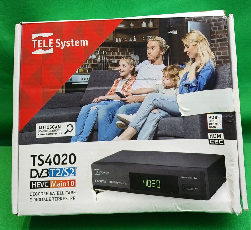 TELE System TS4020 T2S2HEVC Receptor TDT afbeelding 2