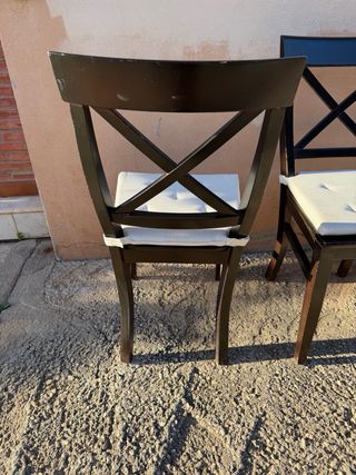 Conjunto 4 Sillas Comedor Madera Tapizadas