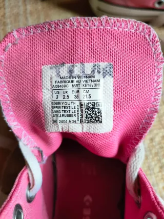 Converse niña rosa