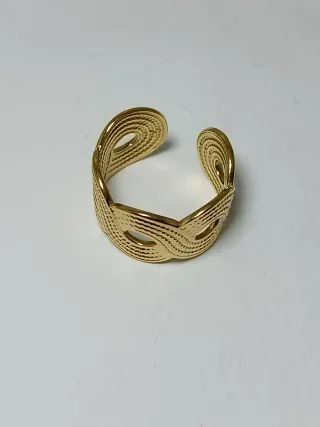 Anillo Acero Inoxidable Dorado