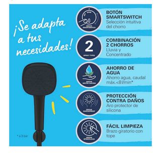 Ducha de mano GROHE negro mate