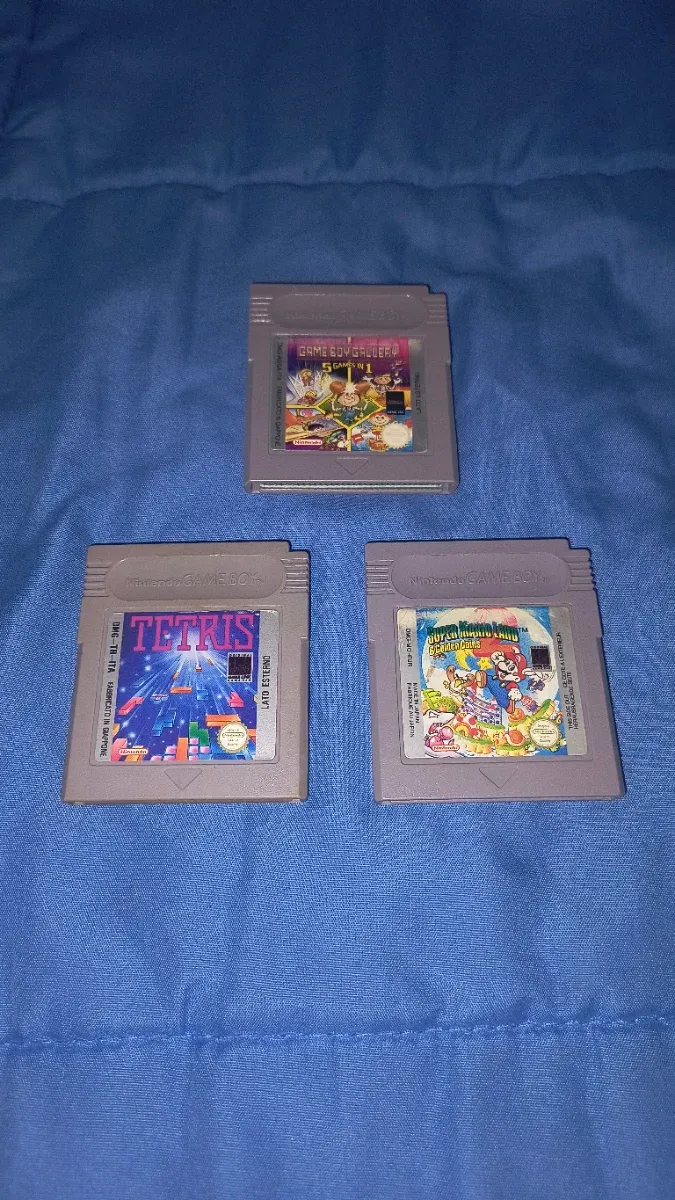 Lote de 3 juegos originales de Game Boy Nintendo Tetris