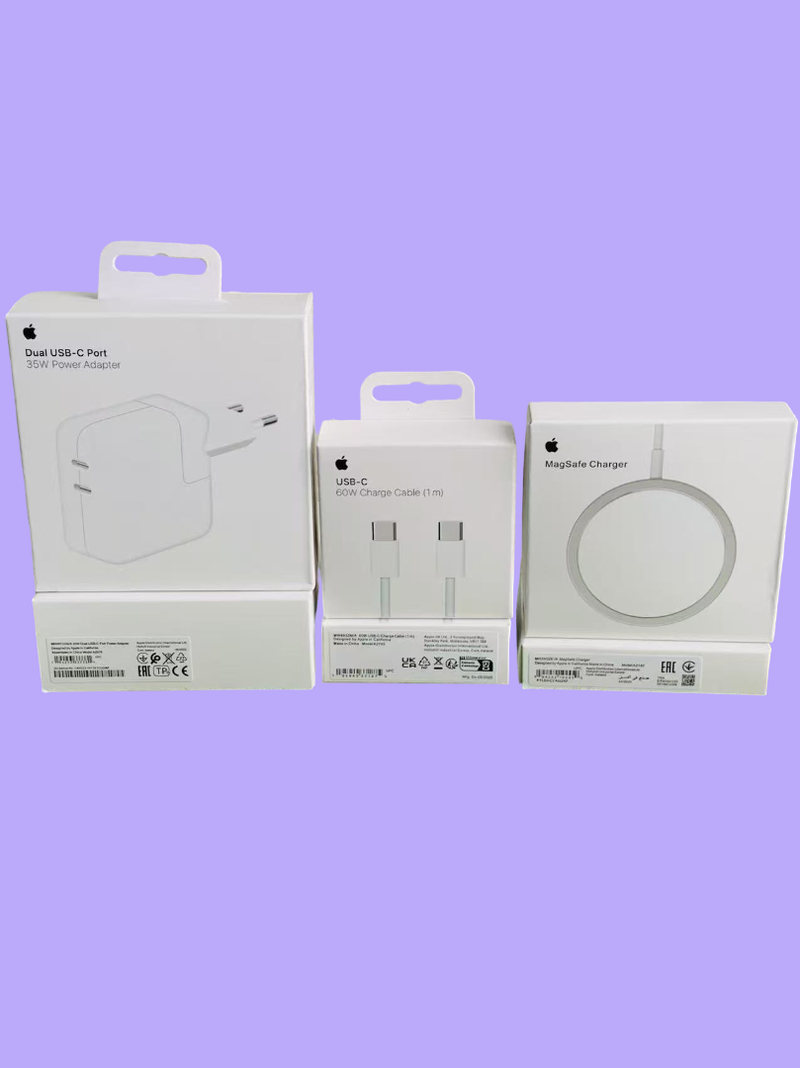 Lote Adaptador iPhone 35w/MagSafe 15w/Cable C/C