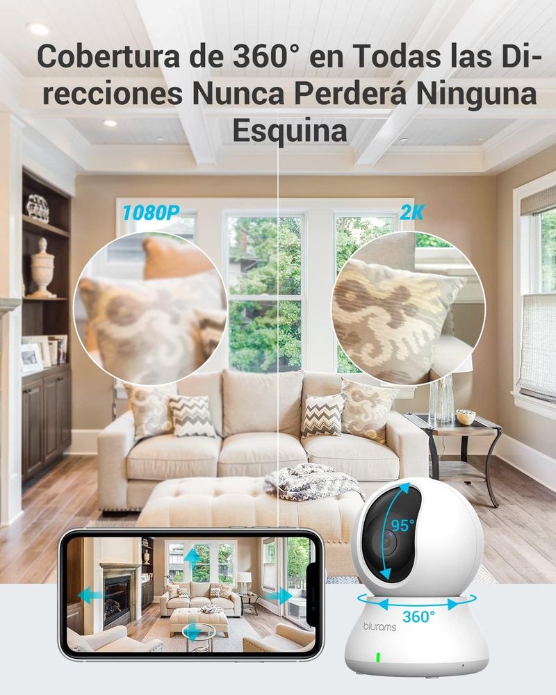 Blurams Cámara Vigilancia WiFi Interior 2K afbeelding 5