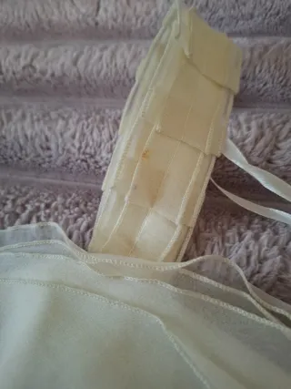 Vestido fiesta blanco y negro