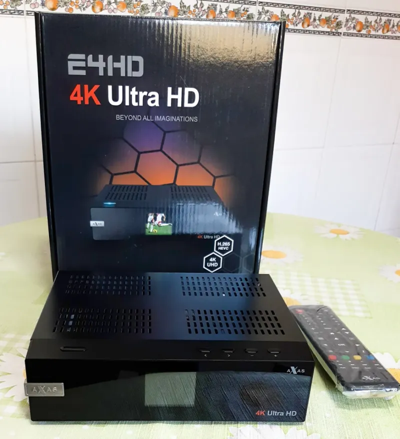 AXAS E4HD 4K Ultra HD Receptor Satélite