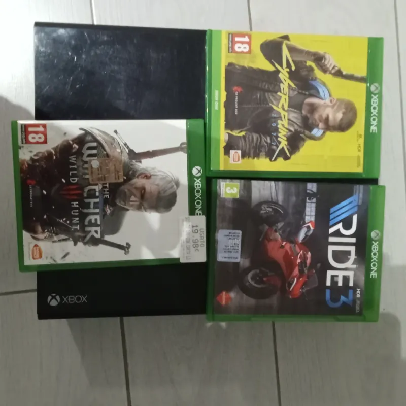 Xbox One + 2 Giochi: Witcher 3 e Ride 3 afbeelding 3