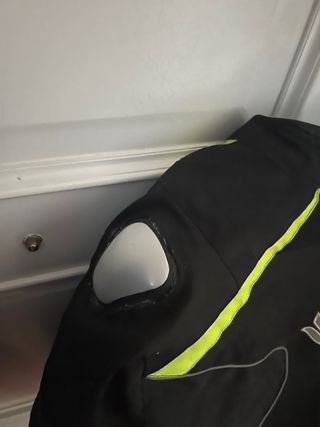 Chaqueta moto chico negra y amarilla