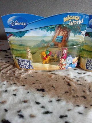 Lote 2 figuras Winnie the Pooh Disney Micro World