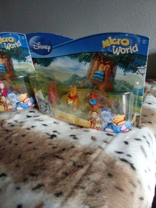 Lote 2 figuras Winnie the Pooh Disney Micro World