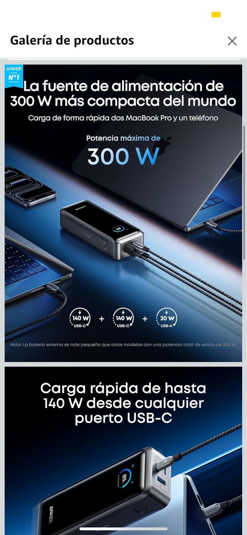 Batería Externa Anker Prime 26250 mAh afbeelding 3