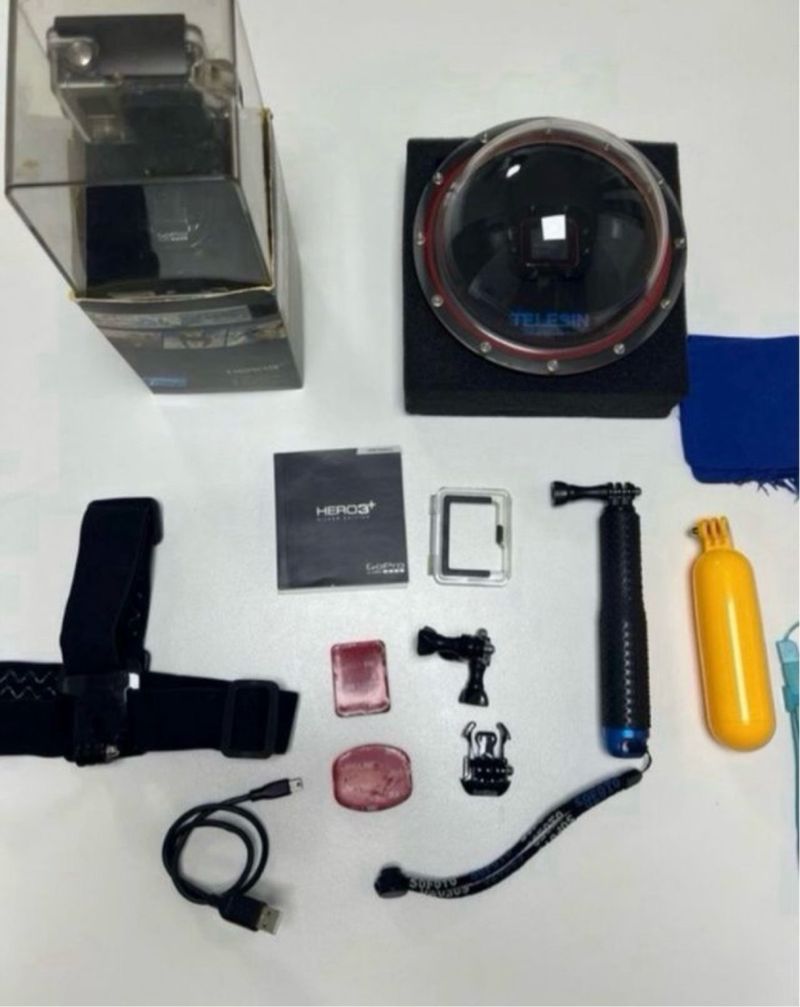 GoPro HERO3+ Silver Edition + dome + Accesorios afbeelding 5
