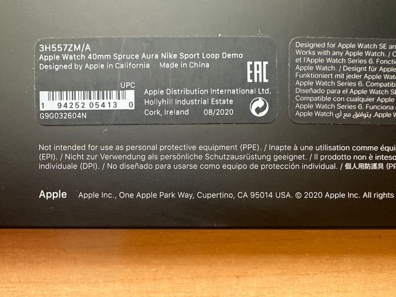 Apple Watch X Nike 40mm. Spruce Aura Sport Loop afbeelding 3