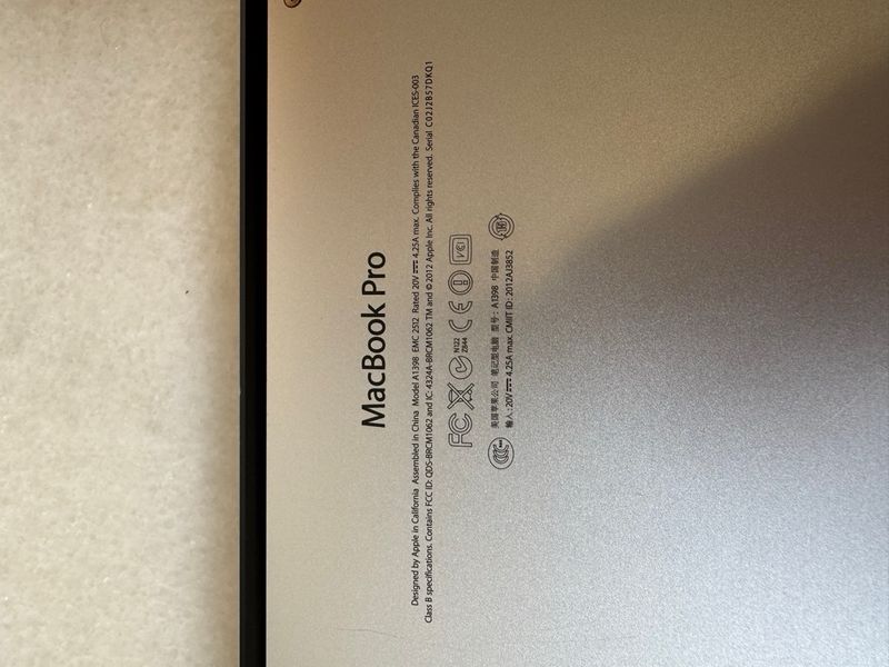 Apple MacBook Pro 15" Retina (Mid 2012) - i7 / 8GB afbeelding 6