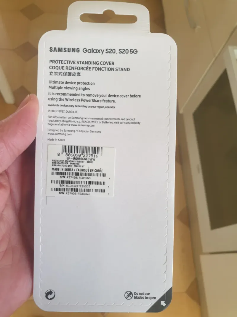 Funda Samsung Galaxy S20 5G 6,2" Protective Silver afbeelding 6