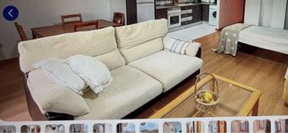 Sofá Cama Beige y Marrón