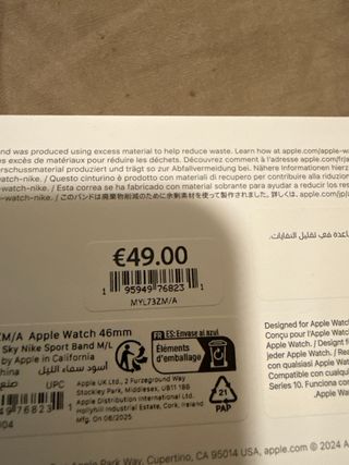 Correa Nike Apple Watch Todas Series