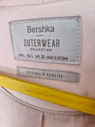 Blazer rosa palo Bershka oversize