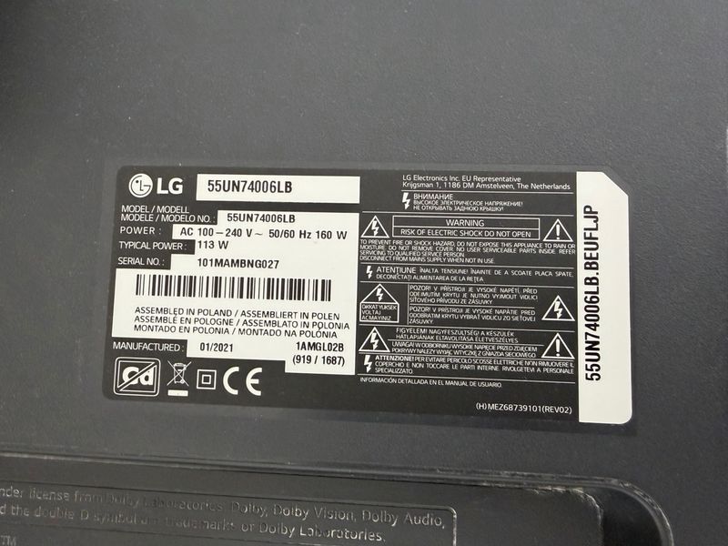 Televisión LG 55UN74006LB Negra afbeelding 3