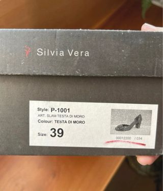 Zapatos tacón Silvia Vera Talla 39