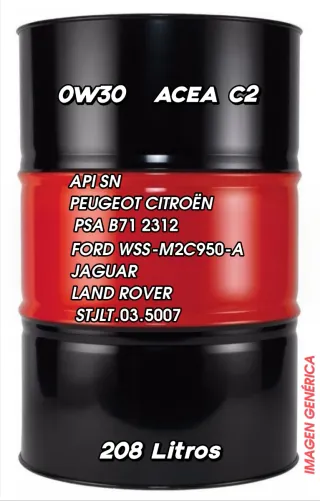 Bidón Aceite 0W30 ACEA C2 208L
