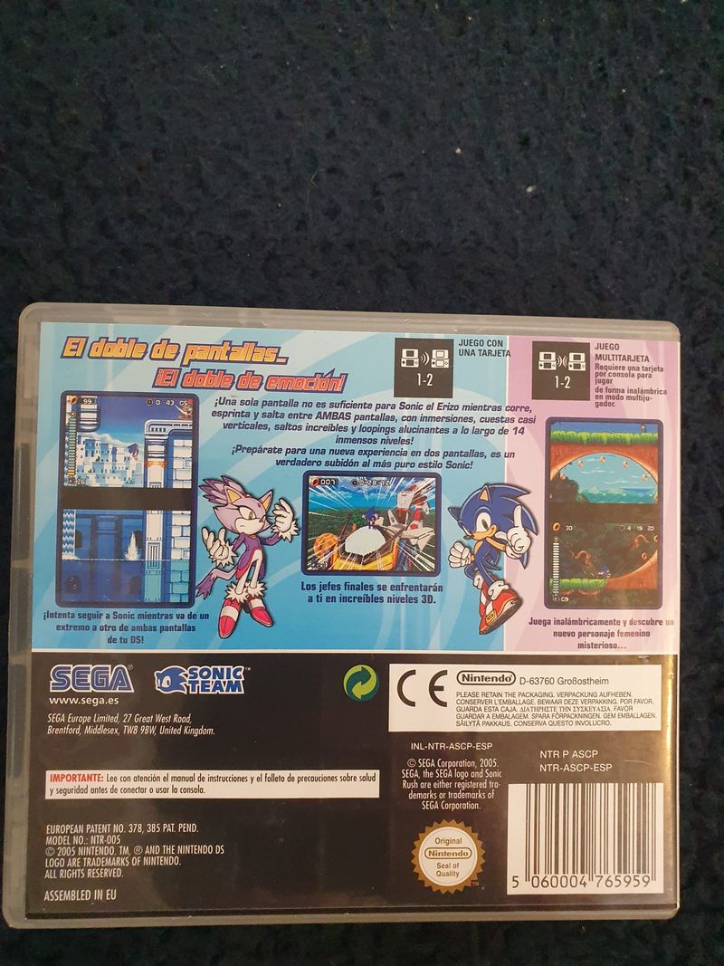 Sonic Rush Nintendo DS Completo afbeelding 2