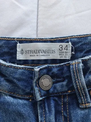 Pantalón Vaquero D92 Stradivarius Talla 34